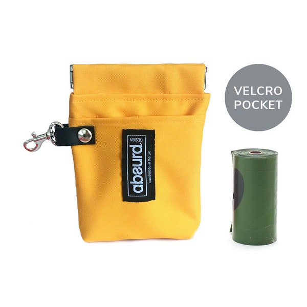 Waterproof Treat Pouch with Pocket | Poop Bag Holder | Stylish Lead Accessory | Dog Walking | Gift | Absurd Design