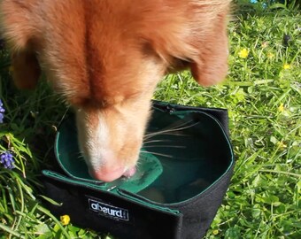 Dog Travel Bowl | Collapsible Dog Bowl | Portable Dog Feeding Bowl | 100% Waterproof | Camping Dog Water Bowl | Personalised Dog Owner Gift