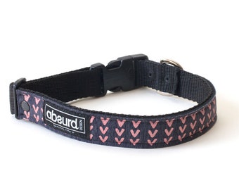 Water Resistant Dog Collar: Neoprene Beach Collar with Heart Design