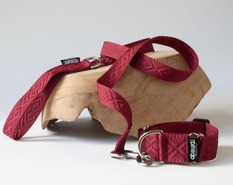 Martingale Dog Collar & Matching Lead | Handmade Dog Collar | Wide Collar | Greyhound, Whippet, Lurcher Collar | Dog Training Collar