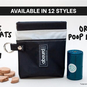 Wasserdichter Leckerlibeutel für Hunde: Öko-Baumwollstoff, Poop-Beutelhalter