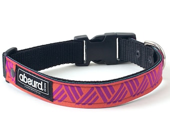 Waterproof Dog Collar | Unique Colourful Patterns | Modern, Trendy Collar | Upcycled Wetsuits | Gifts for Dogs | ZigZag
