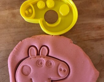 Peppa pig cookie cutter/3d printed/Christmas cookies/fondant/cookie cutters/pmc/polymer/clay stamps/peppapig/peppa pig birthday