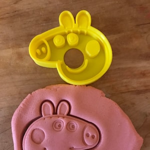Peppa pig cookie cutter/3d printed/Christmas cookies/fondant/cookie cutters/pmc/polymer/clay stamps/peppapig/peppa pig birthday