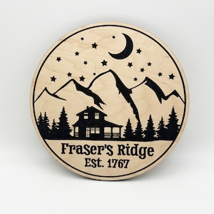 Outlander Sign/Outlander gift/Fraser&#39;s Ridge/Scotland/Jamie Fraser/handmade decor/Wall art/Wall decor/gift for book lover/highland/her