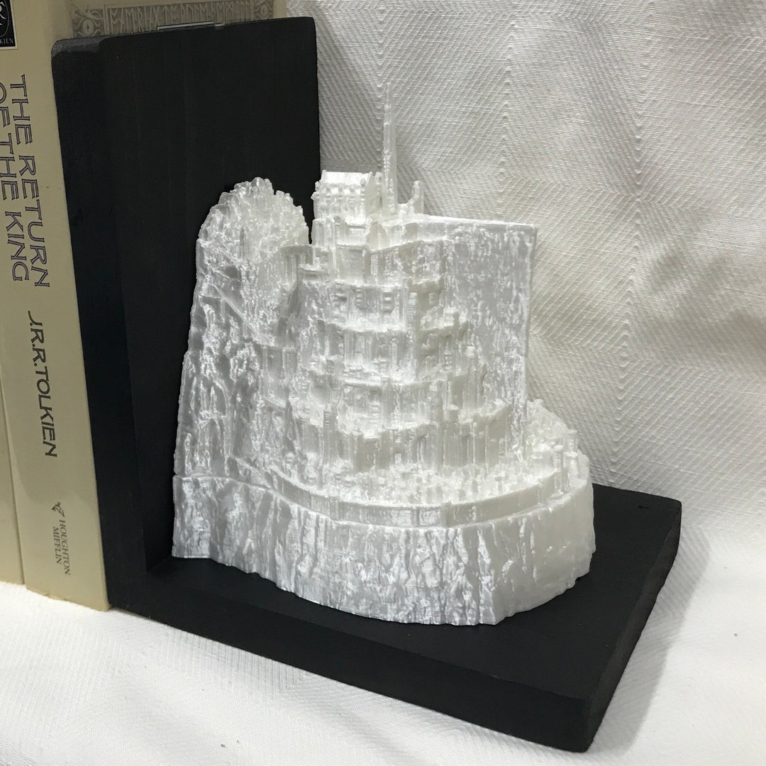 Bookends/video Game Decor/fantasy Rings/white City/children Bookends