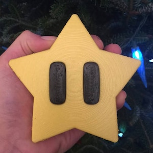 Christmas Tree Topper/Mario Star Tree Topper/Super Mario/Christmas Tree star/Christmas Decoration/Tree decoration/Christmas gift/