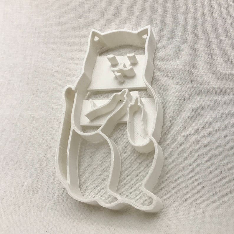 Middle finger cat cookie cutter/adult humor/Easter/cookie