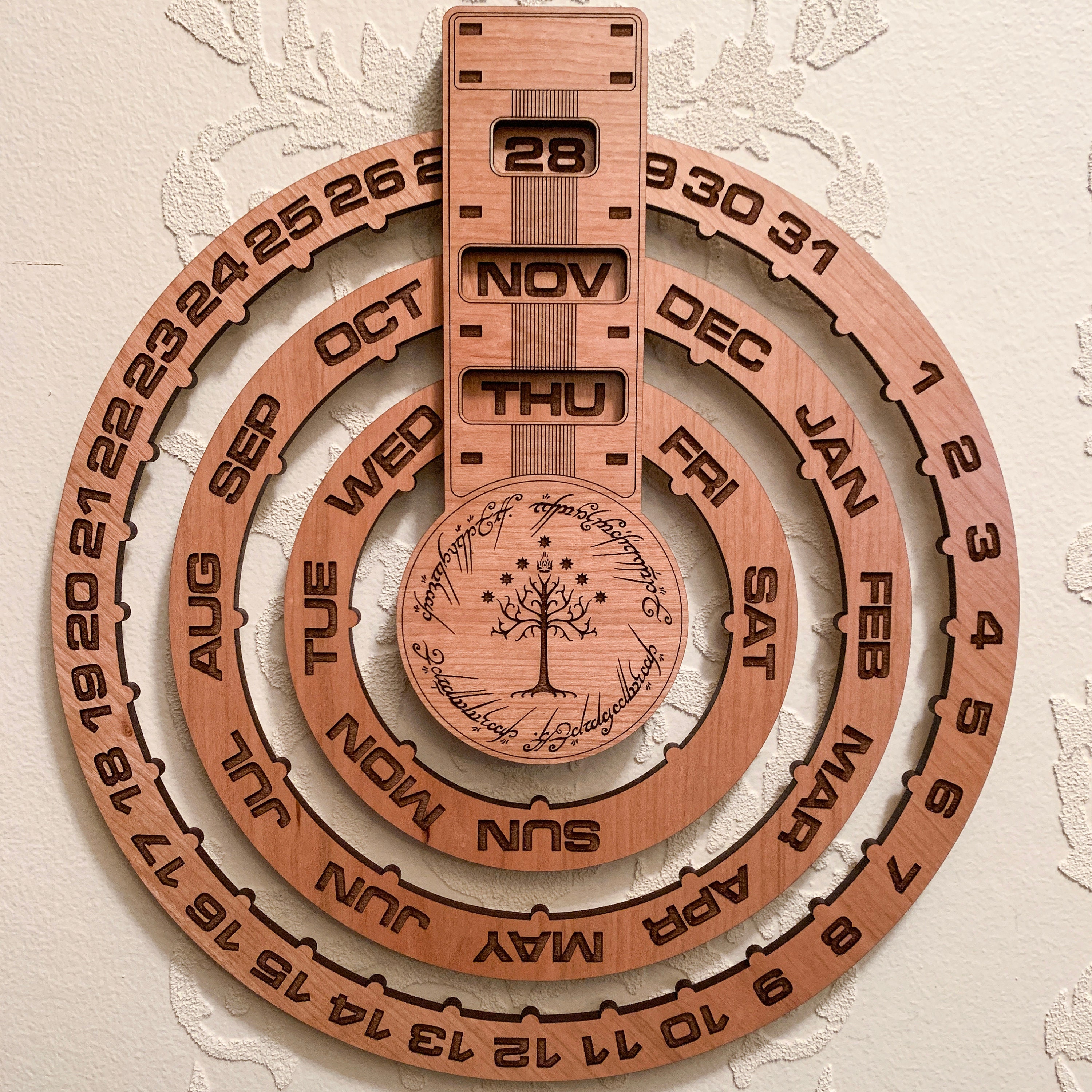 Perpetual Calendar/wooden Calendar/wall Calendar/forever - Etsy