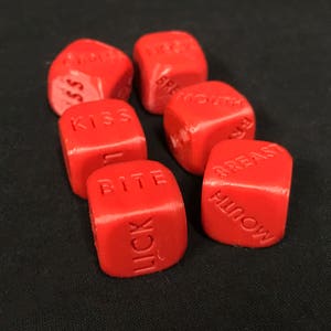 Naughty Dice/adult dice/for girlfriend/boyfriend/husband/wife/date night/love dice/dice game/sexy dice/valentine's day gift for him/for her image 3