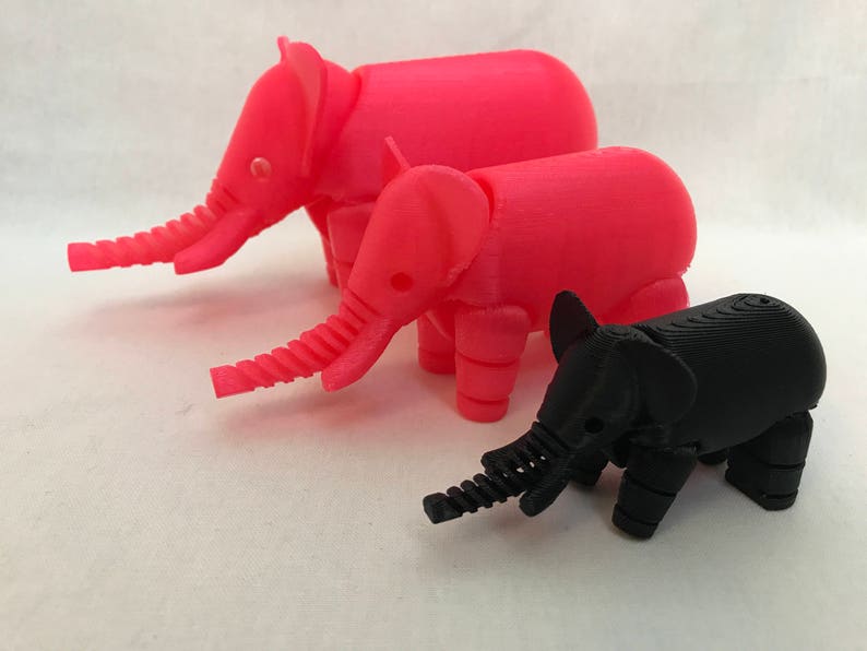 Baby Elephant Toysmall/3d Printed/zoo Animals/zoo Animal Etsy