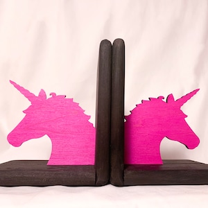 Unicorn Bookends/Unicorn/Unicorn Birthday/Magical Unicorn/Book Lover/Gift for Book Lover/Gift for Her/Gift for Him/Nursery decor/Mystical