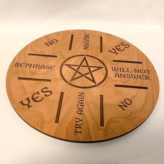 Table Divinatoire Avec Pendule En Bois - Planche De Spiritisme Avec Alphabet Pour Débutants, Jeux Entre Amis