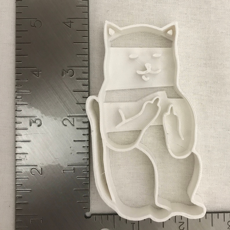 Middle finger cat cookie cutter/adult humor/Easter/cookie