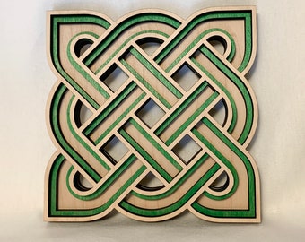 Celtic Knot/Celtic Gift/Wall Decor/wall art/Irish gift/3D wall art/wood sign/Love knot/Celtic Art/for wall/for desk/Celtic Symbol