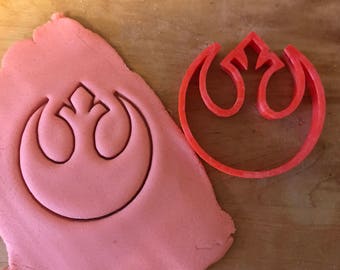 Star Wars Cookie Cutter/Rebel Alliance Cookie Cutter/fondant/pmc/clay cutter/baking/fondant cutter/star wars birthday/kids birthday party