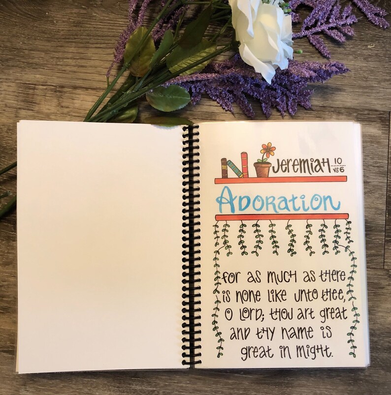 Spiral Bound Daily Devotions & Prayer Journal for Women Etsy