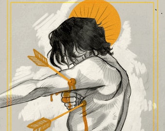 Saint Sebastian Terror Art Print