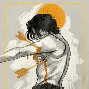 Saint Sebastian Terror Art Print
