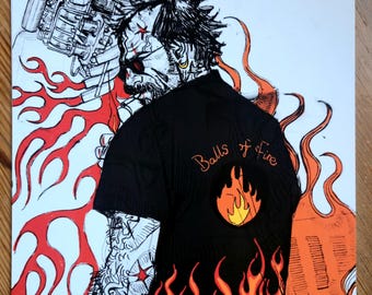 Hot Head Print