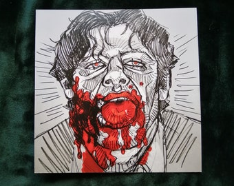 Mouth cut print