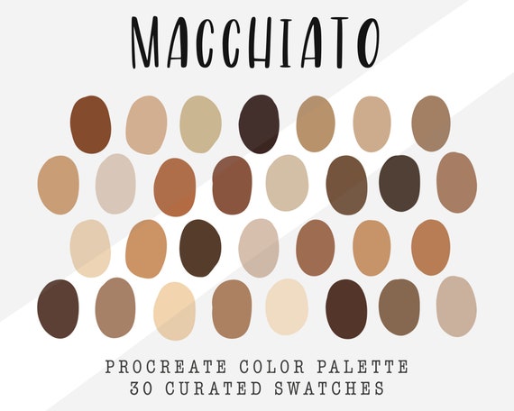 Macchiato Procreate Color Palette 30 Color Swatches Ipad - Etsy