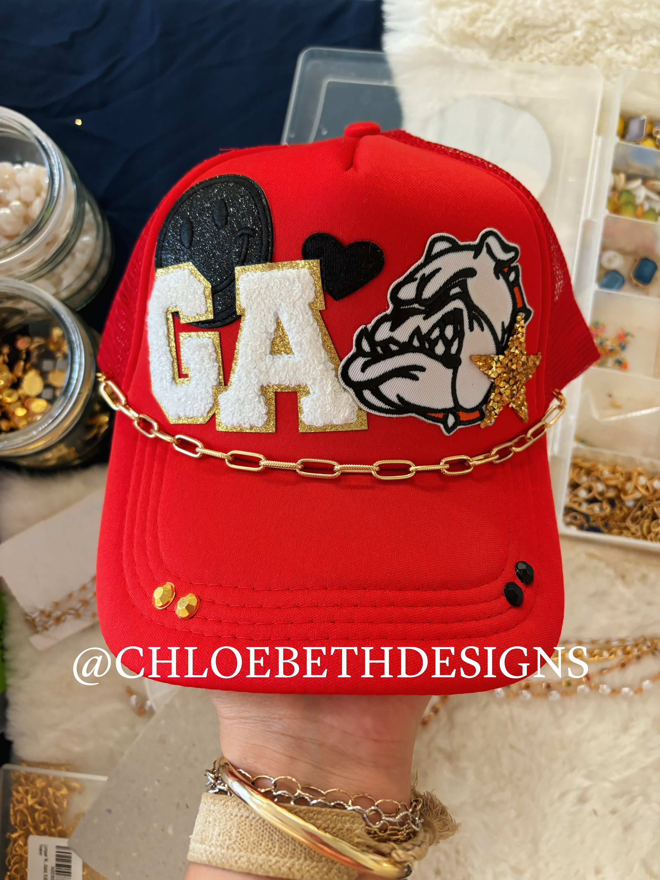 Georgia Football Hat Etsy