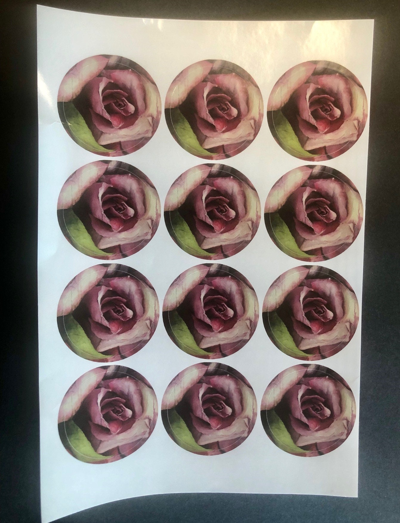 Stickers Floral Stickers Note Card Stickers Stationary - Etsy