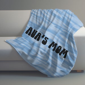 Personalized Swimmer Blanket, Mom Blanket, Swimmer Mom Gifts, Sports Mom, Game Day Gear