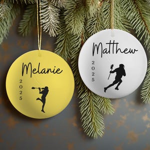 Personalisierte Lacrosse Ornament: Spieler Geschenk