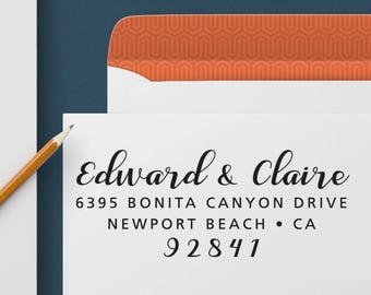 Return Address Stamp / Self Inking Address stamp / RSVP Address Stamp / Custom Address Stamp / Wedding Address Stamp / Housewarming gift 338