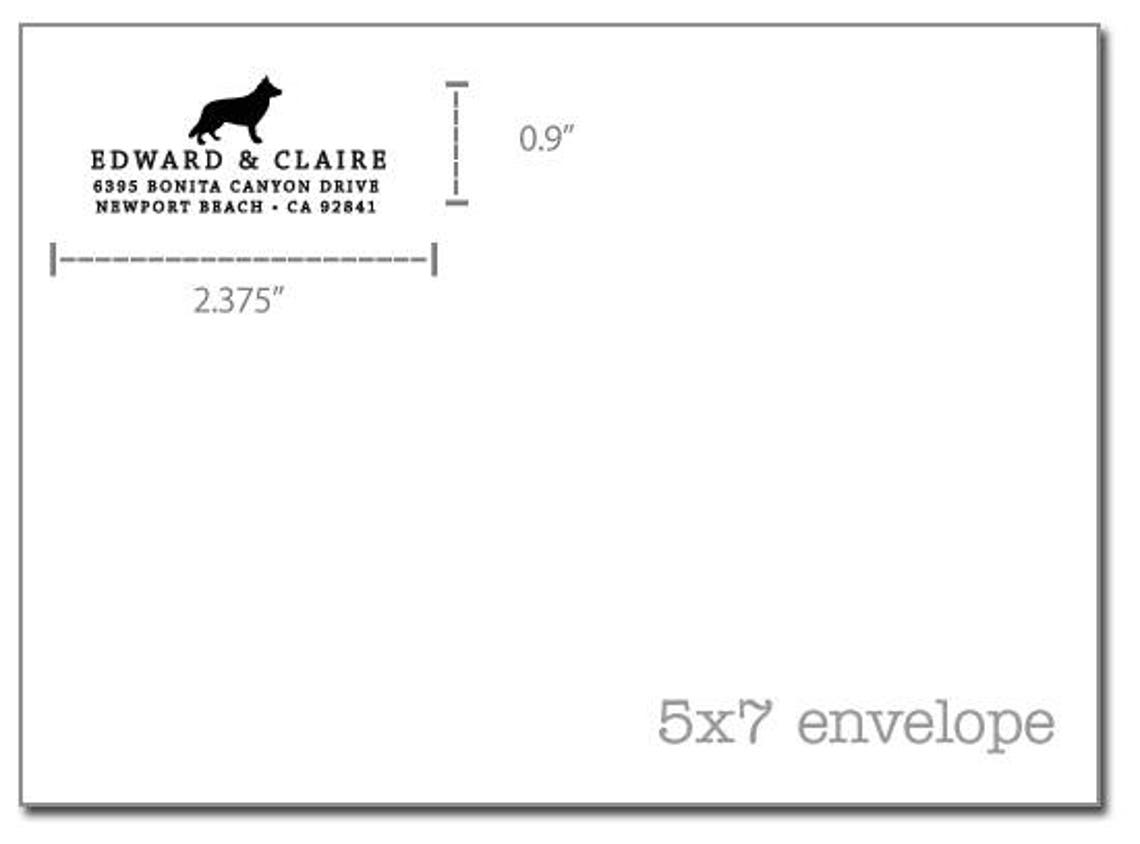 Dog Stamp Self Inking Address Stamp Dog Address Stamp Etsy
