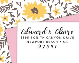 Return Address Stamp, Self Inking Address stamp, Personalized Address Stamp, Custom Address Stamp, Address Stamper, Custom Stamp, RSVP 338