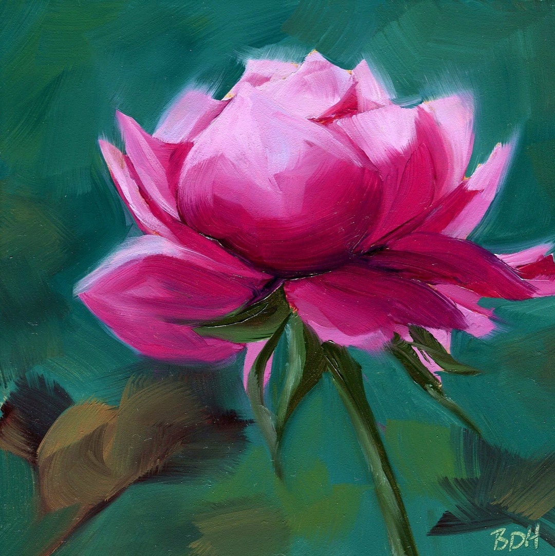 Rose Painting, Rose Print, Rose Wall Art, Rose Art, Flower Art, Flower