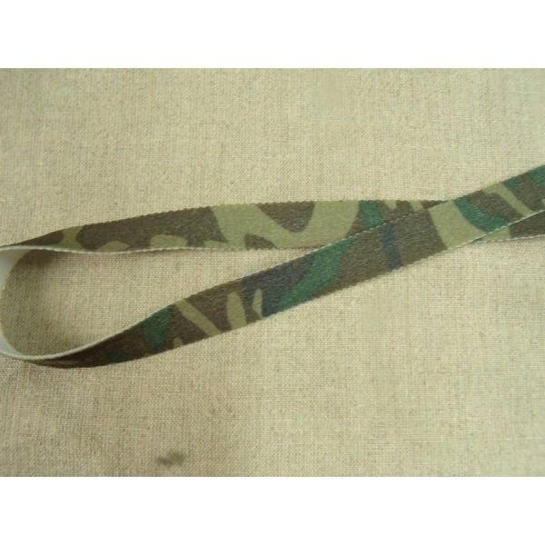 Ruban Elastique Motif Camouflage Militaire   1.50 CM