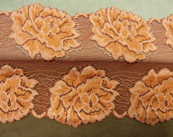 Orange Calais Lace, 11 cm, Made in France