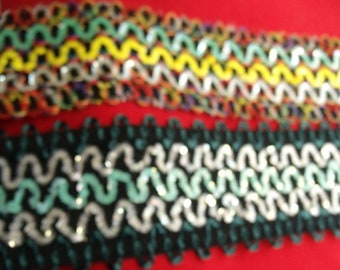 fancy Ribbon multicolor, 10 cm, perfect for customizing clothes, bag, pouch... all decorative items