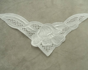 fine inset in white English embroidery