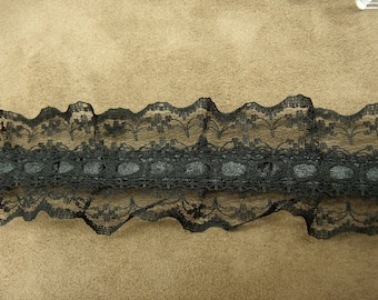 Dentelle Noire, 4,5 cm, De Fabrication Française