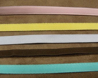 SOFT ELASTIC RIBBON, 1 cm, ideal for decorating an object or clothing.