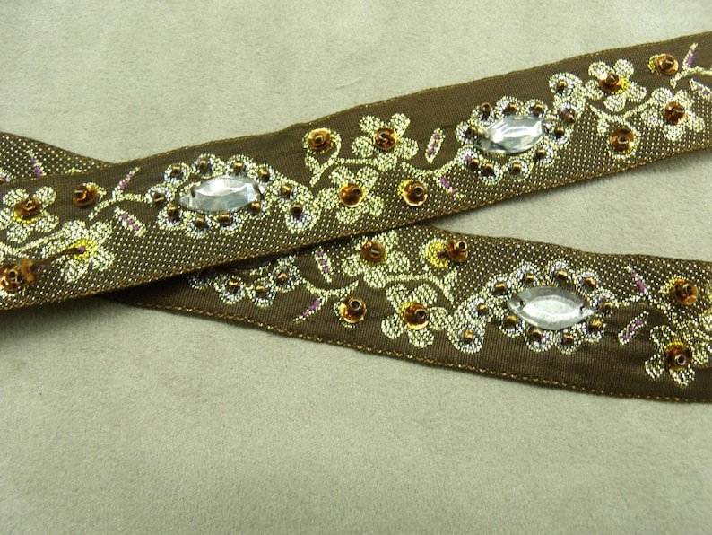Ruban Strass Argent 1 Mètre - Chaîne à Coudre Pour Vêtements, Bijoux Et Décoration Mariage