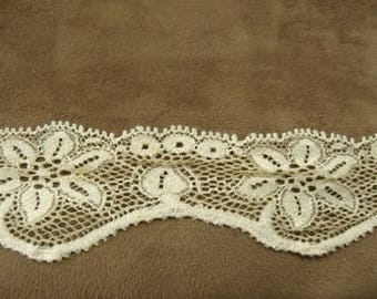 Cream Calais Lace, 5 cm, Made in France