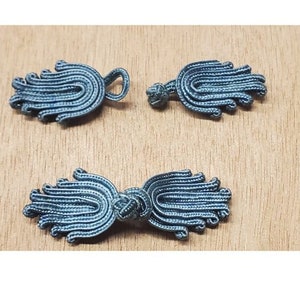 blue Brandenburg button length 6 cm / width 2 cm