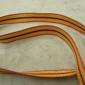Braid/ Military lurex GOLD RED BLACK 18 mm, These braids inspired by military outfits are very modern