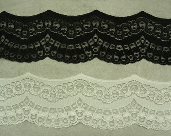 Calais Lace, 6 cm, Made in France, please specify the color when ordering