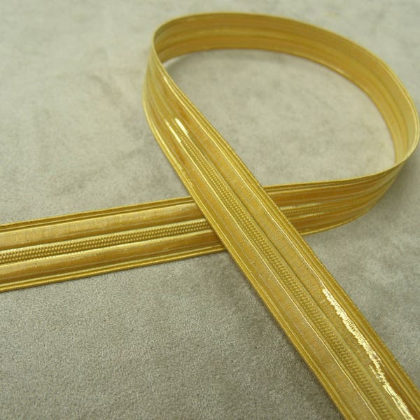 GALON / LUREX military ribbon gold,15 mm,Very trendy this fall;  These stripes inspired by military outfits are very current