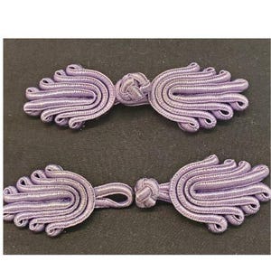 Brandenburger Knopf parma lila Länge 11 cm / Breite 4 cm