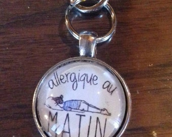 Porte clef allergique au matin