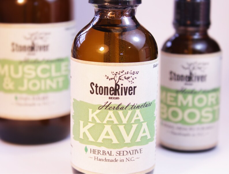 KAVA KAVA Herbal Tincture Premium Extract PURE Root Pain Etsy