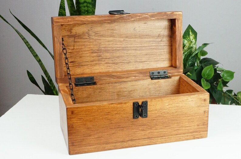 Personalized Laser Engraved Wooden Treasure Chest Antique Etsy